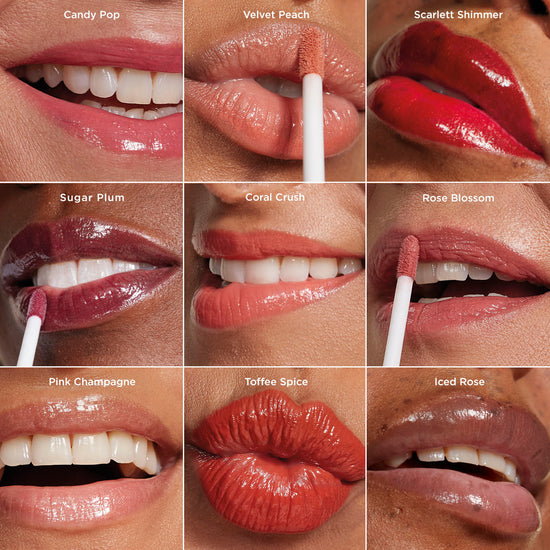 Lip glaze in shade Scarlet Shimmer